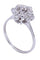 Bague 54 BAGUE FLEUR DIAMANTS ANNÉES 50 58 Facettes 073171