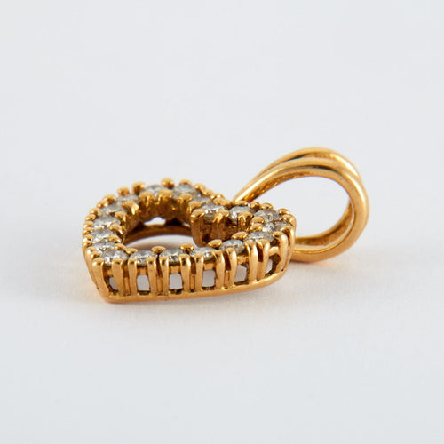 Pendentif Pendentif Coeur Diamants 58 Facettes ADA04