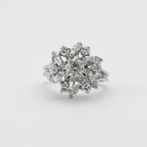 Bague 49 Bague ancienne Or Diamants 58 Facettes