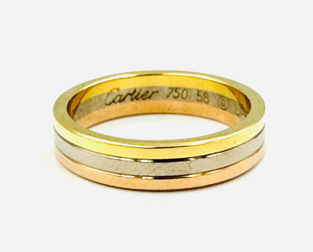 Bague CARTIER. Collection Vendôme Louis Cartier, bague 3 ors 58 Facettes