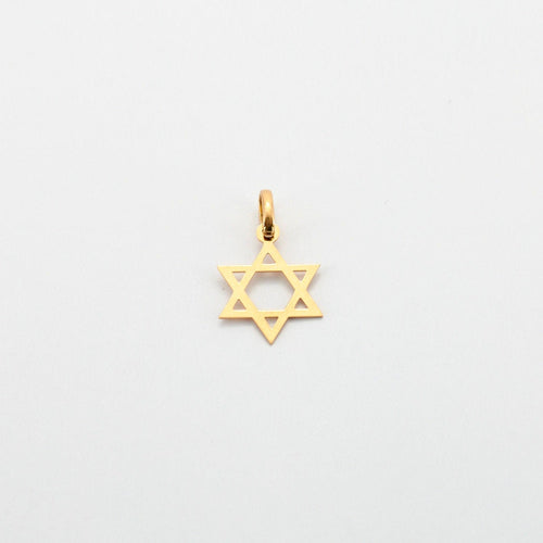 Pendentif Pendentif étoile de David Or jaune 58 Facettes