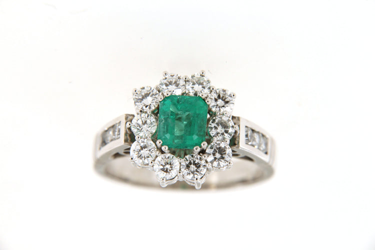 Bague Bague Marguerite Emeraude 58 Facettes 6380j