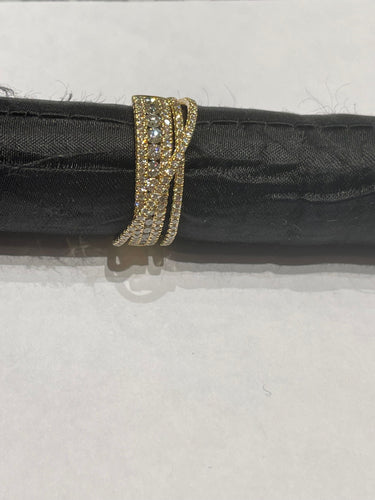 Bague 54 Bague croisillon Diamants 58 Facettes