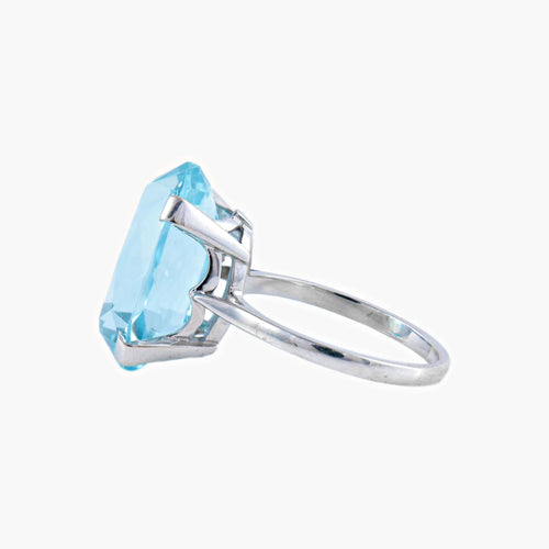 Bague 55 Bague Topaze bleue 58 Facettes