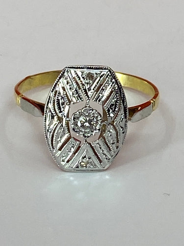 Bague 52 Bague 2 Ors, diamants 58 Facettes