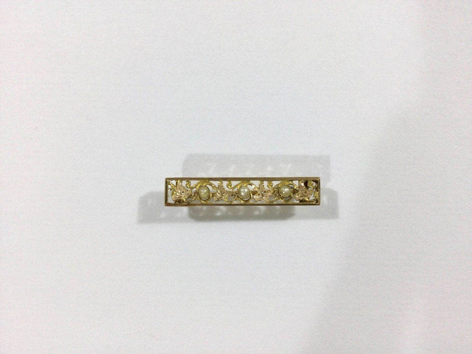 Broche Broche Art Nouveau Or Et Perles 58 Facettes