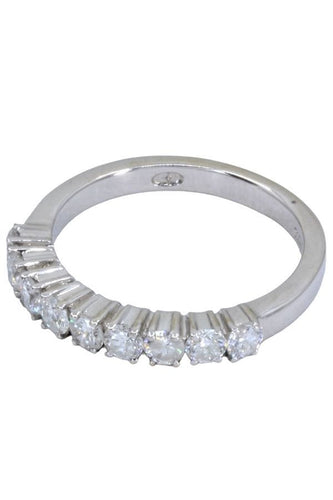 Bague 54 DEMI-ALLIANCE DIAMANTS 58 Facettes 058801