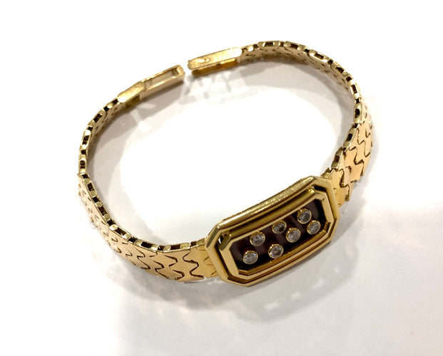 Bracelet Bracelet or jaune et diamants 58 Facettes