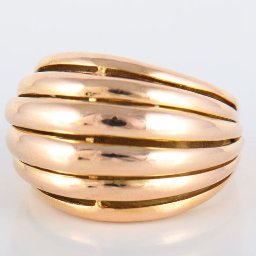 Bague 52 Bague à godrons 58 Facettes 8400