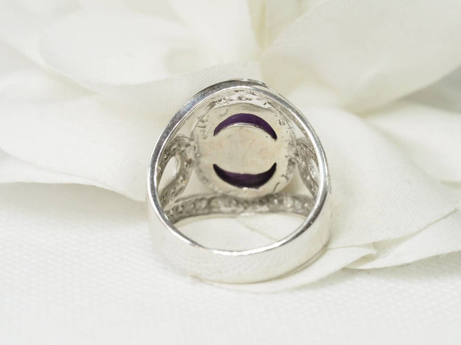 Bague 59 Bague Améthyste Diamants 58 Facettes 28814