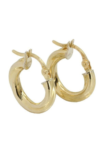 Boucles d'oreilles CRÉOLES MODERNES TORSADÉES 58 Facettes 050191