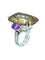 Bague Antonini. Bague or blanc quartz, améthystes et diamants 58 Facettes