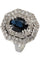 Bague BAGUE SAPHIR ET DIAMANTS STYLE ART-DÉCO 58 Facettes 048041