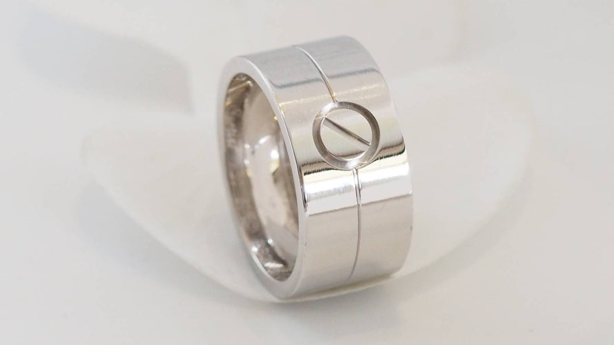 Bague 67 CARTIER - Bague "Love" Or blanc 58 Facettes 29943