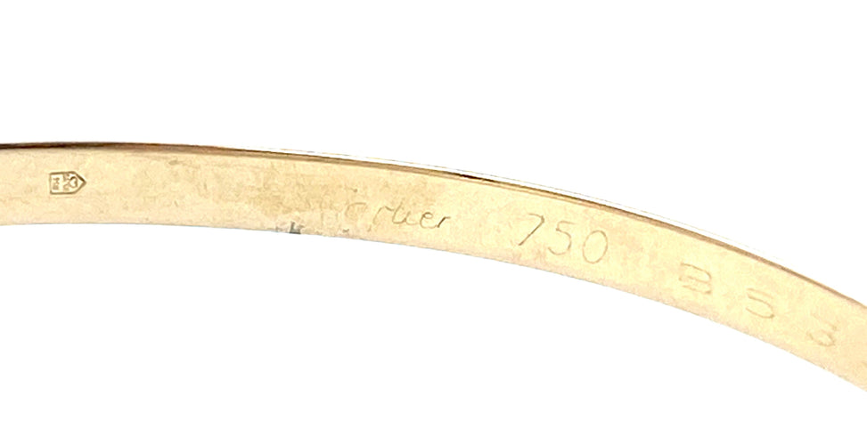Bracelet Cartier. Bracelet Trinity 3 ors 18K 58 Facettes