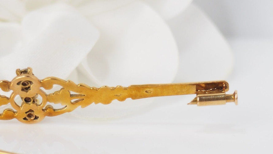 Broche Broche Barrette Or Diamants 58 Facettes 28624