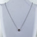 Collier Collier Or blanc Diamant rond 58 Facettes