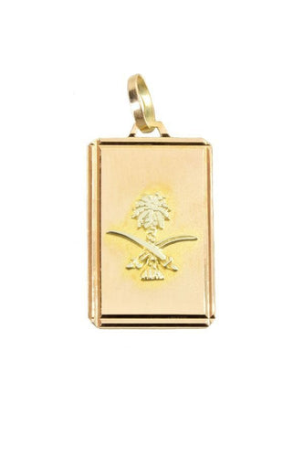 Pendentif PENDENTIF SIGNE NATIONAL SAOUDIEN 58 Facettes 030731