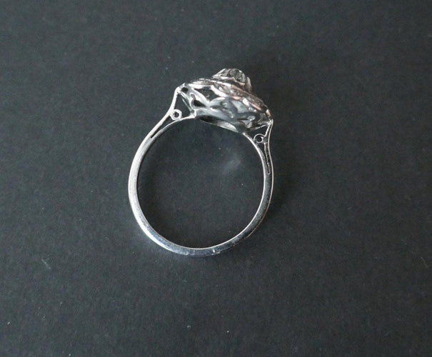 Bague 52 Bague Art Déco Diamants, Or Et Platine 58 Facettes