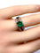 Bague 52 Bague émeraude cabochon diamants 58 Facettes AB250