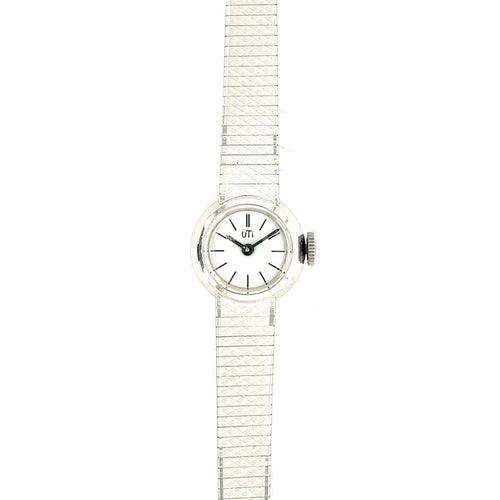 Montre Montre Femme Uti Vintage Or Blanc 58 Facettes