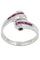 Bague 56 BAGUE TONNEAU RUBIS 58 Facettes 052711