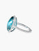 Bague 52 Bague Topaze bleue Diamants 58 Facettes