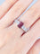 Bague 52 Bague Rubis rectangulaire 58 Facettes 325R140