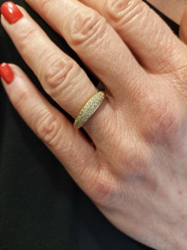 Bague 59 Bague jonc diamanté 58 Facettes 080361