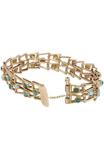 Bracelet BRACELET ANCIEN TURQUOISES 58 Facettes 058011