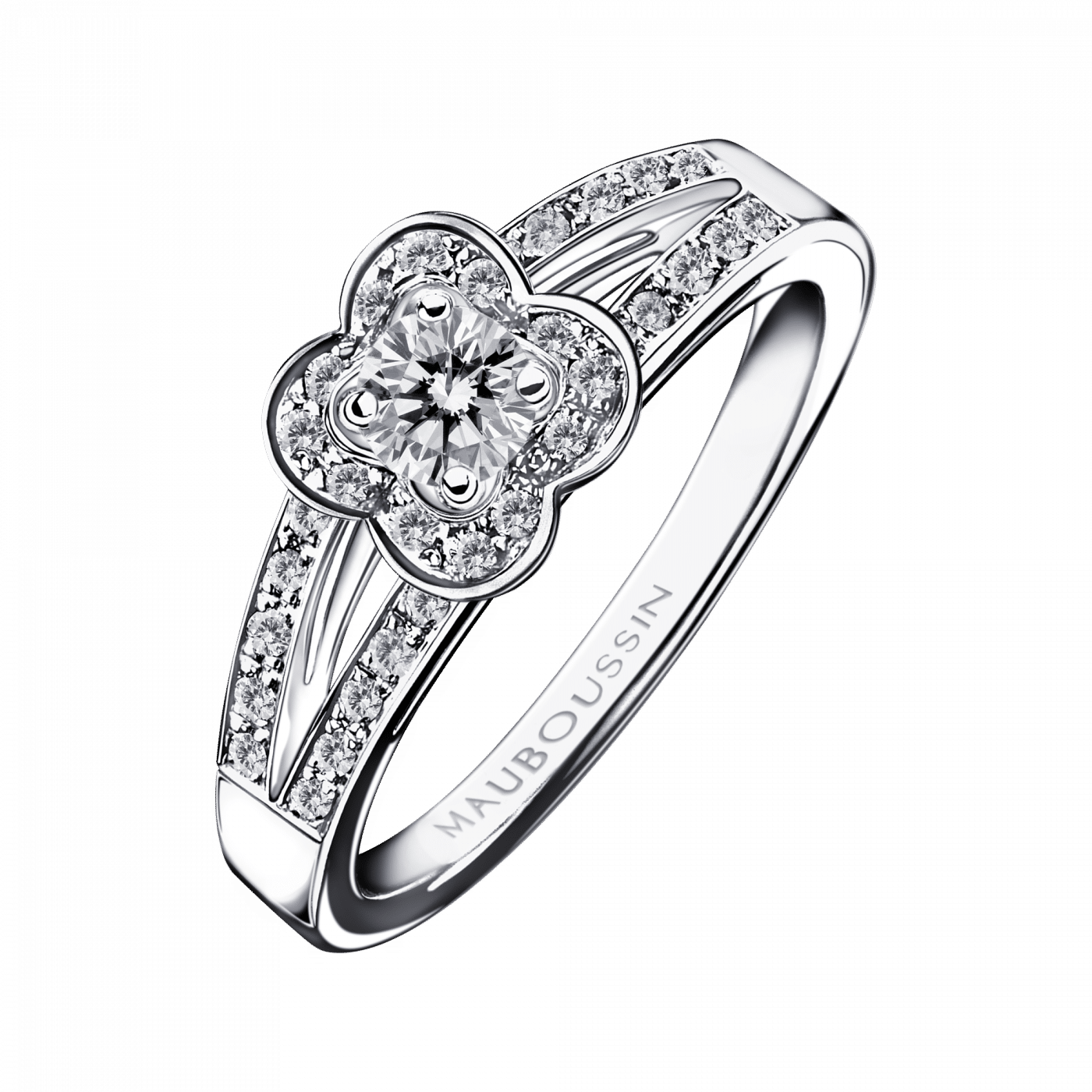 Ring Alliance Bellissime Mauboussin Bague Mauboussin En Or Blanc