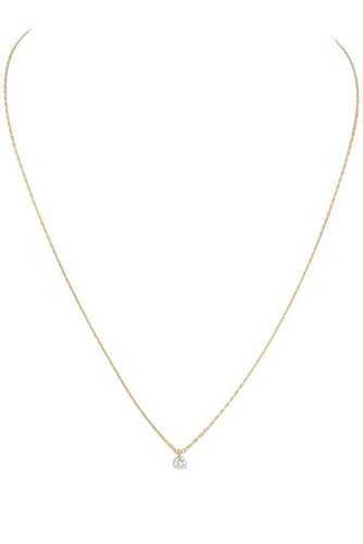 Collier COLLIER DIAMANT PRISONNIER 0.20 CARAT 58 Facettes 054931