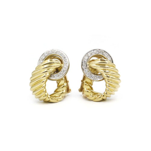 Boucles d'oreilles Clips d'oreilles ARFAN Diamants 58 Facettes 220371R