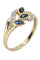 Bague BAGUE MODERNE SAPHIRS ET DIAMANTS 58 Facettes 066151
