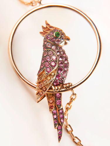 Collier Sautoir BOUCHERON motifs oiseaux 58 Facettes