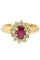 Bague BAGUE MARGUERITE RUBIS ET DIAMANTS 58 Facettes 047611