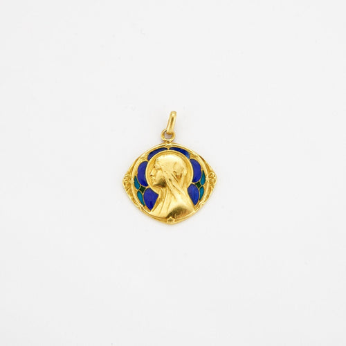Pendentif Médaille or jaune Vierge Marie 58 Facettes