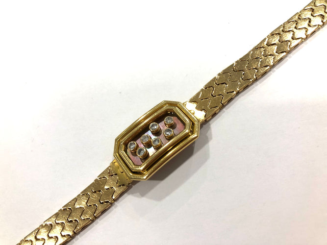 Bracelet Bracelet or jaune et diamants 58 Facettes