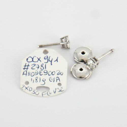 Boucles d'oreilles Boucles d'oreilles en Or blanc & diamants 58 Facettes