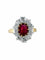 Bague Bague Rubis ovale et Diamants 58 Facettes
