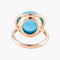 Bague 51 Bague Topaze bleue Diamants 58 Facettes