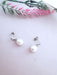 Boucles d'oreilles Boucles d'oreilles Perles de culture Diamants Or Blanc 58 Facettes AA 1538