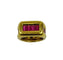 Bague 54 Bague Chevalière Or jaune ligne de Tourmaline 58 Facettes 204000000794