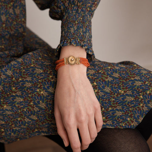 Bracelet Bracelet 7 rangs de Corail 58 Facettes