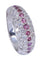 Bague 55 BAGUE JONC TOURMALINES DIAMANTS 58 Facettes 075621