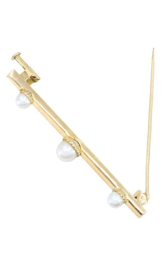 Broche BROCHE ANCIENNE PERLES 58 Facettes 052401