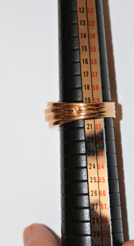 Bague Bague Rétro 1940 or jaune et diamant 58 Facettes 462