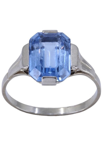 Bague 55 BAGUE TOPAZE ART DÉCO 58 Facettes 073901