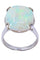 Bague 51 BAGUE OPALE BLANCHE 58 Facettes 069351