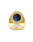 Bague Bague homme Or Jaune avec Saphir Cabochon 58 Facettes